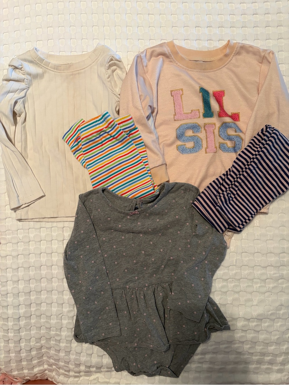 Carter's Kids Matching Sets - Cream, Pink, Gray, Multicolor Stripes, Navy